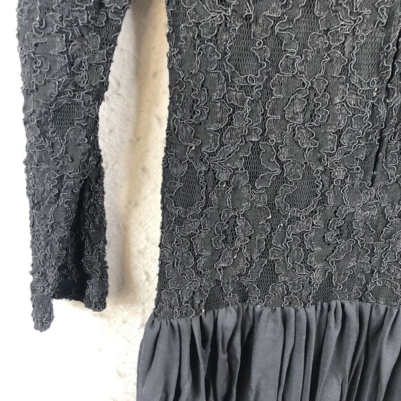 Vintage Rubina Dress Womens Small Black Lace Pleats Fairy Whimsigoth  Feminine - Picture 14 of 16